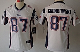 Women's Nike Limited New England Patriots #87 Rob Gronkowski White Jerseys,baseball caps,new era cap wholesale,wholesale hats