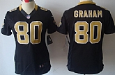 Women's Nike Limited New Orleans Saints #80 Jimmy Graham Black Jerseys,baseball caps,new era cap wholesale,wholesale hats