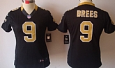Women's Nike Limited New Orleans Saints #9 Drew Brees Black Jerseys,baseball caps,new era cap wholesale,wholesale hats