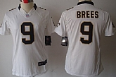 Women's Nike Limited New Orleans Saints #9 Drew Brees White Jerseys,baseball caps,new era cap wholesale,wholesale hats