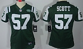 Women's Nike Limited New York Jets #57 Bart Scott Green Jerseys,baseball caps,new era cap wholesale,wholesale hats