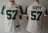 Women's Nike Limited New York Jets #57 Bart Scott White Jerseys,baseball caps,new era cap wholesale,wholesale hats