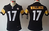 Women's Nike Limited Pittsburgh Steelers #17 Mike Wallace Black Jerseys,baseball caps,new era cap wholesale,wholesale hats