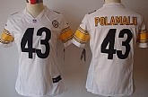 Women's Nike Limited Pittsburgh Steelers #43 Troy Polamalu White Jerseys,baseball caps,new era cap wholesale,wholesale hats