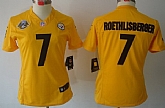 Women's Nike Limited Pittsburgh Steelers #7 Ben Roethlisberger Yellow Jerseys,baseball caps,new era cap wholesale,wholesale hats