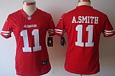 Women's Nike Limited San Francisco 49ers #11 Alex Smith Red Jerseys,baseball caps,new era cap wholesale,wholesale hats