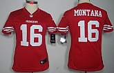 Women's Nike Limited San Francisco 49ers #16 Joe Montana Red Jerseys,baseball caps,new era cap wholesale,wholesale hats