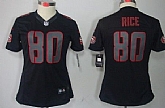 Women's Nike Limited San Francisco 49ers #80 Jerry Rice Black Impact Jerseys,baseball caps,new era cap wholesale,wholesale hats
