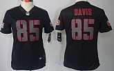 Women's Nike Limited San Francisco 49ers #85 Vernon Davis Black Impact Jerseys,baseball caps,new era cap wholesale,wholesale hats