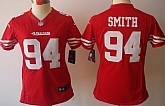 Women's Nike Limited San Francisco 49ers #94 Justin Smith Red Jerseys,baseball caps,new era cap wholesale,wholesale hats