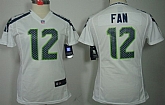 Women's Nike Limited Seattle Seahawks #12 Fan White Jerseys,baseball caps,new era cap wholesale,wholesale hats
