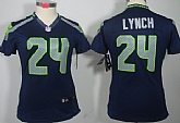 Women's Nike Limited Seattle Seahawks #24 Marshawn Lynch Blue Jerseys,baseball caps,new era cap wholesale,wholesale hats