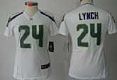 Women's Nike Limited Seattle Seahawks #24 Marshawn Lynch White Jerseys,baseball caps,new era cap wholesale,wholesale hats