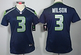 Women's Nike Limited Seattle Seahawks #3 Russell Wilson Blue Jerseys,baseball caps,new era cap wholesale,wholesale hats