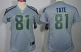 Women's Nike Limited Seattle Seahawks #81 Golden Tate Gray Jerseys,baseball caps,new era cap wholesale,wholesale hats