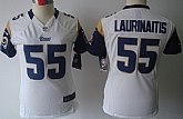 Women's Nike Limited St. Louis Rams #55 James Laurinaitis White Jerseys,baseball caps,new era cap wholesale,wholesale hats