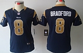 Women's Nike Limited St. Louis Rams #8 Sam Bradford Navy Blue Jerseys,baseball caps,new era cap wholesale,wholesale hats