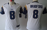 Women's Nike Limited St. Louis Rams #8 Sam Bradford White Jerseys,baseball caps,new era cap wholesale,wholesale hats