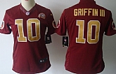 Women's Nike Limited Washington Redskins #10 Robert Griffin III Red With Gold Jerseys,baseball caps,new era cap wholesale,wholesale hats