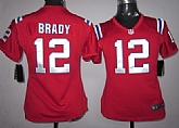 Women's Nike New England Patriots #12 Tom Brady Red Game Team Jerseys,baseball caps,new era cap wholesale,wholesale hats