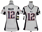 Women's Nike New England Patriots #12 Tom Brady White Game Team Jerseys,baseball caps,new era cap wholesale,wholesale hats