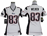 Women's Nike New England Patriots #83 Wes Welker White Team Jerseys,baseball caps,new era cap wholesale,wholesale hats