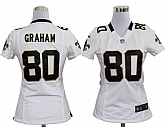 Women's Nike New Orleans Saints #80 Jimmy Graham White Game Team Jerseys,baseball caps,new era cap wholesale,wholesale hats