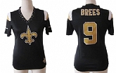 Women's Nike New Orleans Saints #9 Drew Brees 2012 Black Field Flirt Fashion Jerseys,baseball caps,new era cap wholesale,wholesale hats