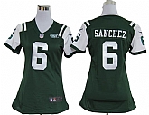 Women's Nike New York Jets #6 Mark Sanchez Green Team Jerseys,baseball caps,new era cap wholesale,wholesale hats