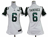 Women's Nike New York Jets #6 Mark Sanchez White Game Team Jerseys,baseball caps,new era cap wholesale,wholesale hats