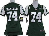 Women's Nike New York Jets #74 Nick Mangold Green Game Team Jerseys,baseball caps,new era cap wholesale,wholesale hats