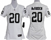 Women's Nike Oakland Raiders #20 Darren Mcfadden White Game Team Jerseys,baseball caps,new era cap wholesale,wholesale hats