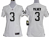 Women's Nike Oakland Raiders #3 Carson Palmer White Game Team Jerseys,baseball caps,new era cap wholesale,wholesale hats