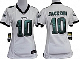 Women's Nike Philadelphia Eagles #10 Desean Jackson White Game Team Jerseys,baseball caps,new era cap wholesale,wholesale hats