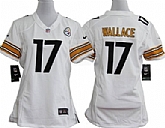 Women's Nike Pittsburgh Steelers #17 Mike Wallace White Game Team Jerseys,baseball caps,new era cap wholesale,wholesale hats