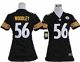Women's Nike Pittsburgh Steelers #56 Lamarr Woodley Black Game Team Jerseys,baseball caps,new era cap wholesale,wholesale hats