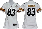Women's Nike Pittsburgh Steelers #83 Heath Miller White Game Team Jerseys,baseball caps,new era cap wholesale,wholesale hats