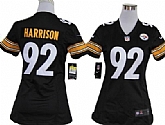 Women's Nike Pittsburgh Steelers #92 James Harrison Black Game Team Jerseys,baseball caps,new era cap wholesale,wholesale hats