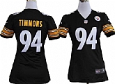 Women's Nike Pittsburgh Steelers #94 Lawrence Timmons Black Game Team Jerseys,baseball caps,new era cap wholesale,wholesale hats