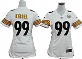 Women's Nike Pittsburgh Steelers #99 Brett Keisel White Game Team Jerseys,baseball caps,new era cap wholesale,wholesale hats