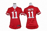 Women's Nike San Francisco 49ers #11 Alex Smith Red Team Jerseys,baseball caps,new era cap wholesale,wholesale hats