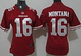Women's Nike San Francisco 49ers #16 Joe Montana Red Game Jerseys,baseball caps,new era cap wholesale,wholesale hats