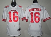 Women's Nike San Francisco 49ers #16 Joe Montana White Game Jerseys,baseball caps,new era cap wholesale,wholesale hats