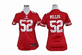 Women's Nike San Francisco 49ers #52 Patrick Willis Red Team Jerseys,baseball caps,new era cap wholesale,wholesale hats