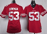 Women's Nike San Francisco 49ers #53 Navorro Bowman Red Game Jerseys,baseball caps,new era cap wholesale,wholesale hats