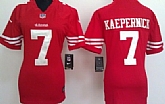 Women's Nike San Francisco 49ers #7 Colin Kaepernick Red Game Team Jerseys,baseball caps,new era cap wholesale,wholesale hats