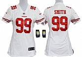Women's Nike San Francisco 49ers #99 Aldon Smith White Game Team Jerseys,baseball caps,new era cap wholesale,wholesale hats