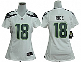 Women's Nike Seattle Seahawks #18 Sidney Rice White Game Team Jerseys,baseball caps,new era cap wholesale,wholesale hats