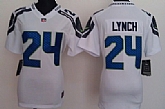 Women's Nike Seattle Seahawks #24 Marshawn Lynch White Game Team Jerseys,baseball caps,new era cap wholesale,wholesale hats