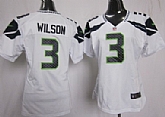 Women's Nike Seattle Seahawks #3 Russell Wilson White Game Jerseys,baseball caps,new era cap wholesale,wholesale hats